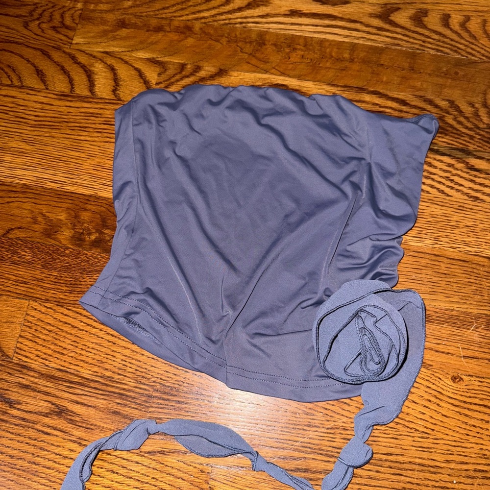 Purple Strapless top